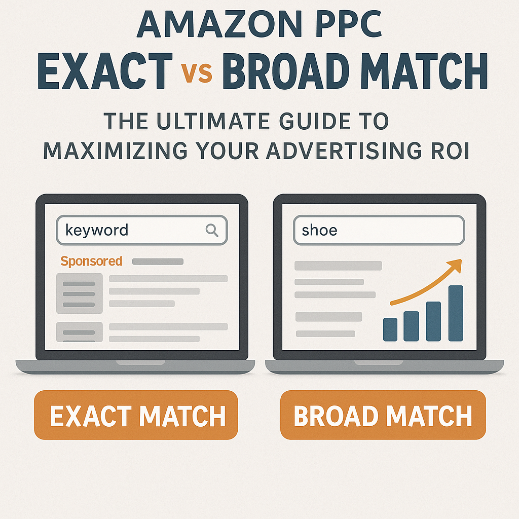 Amazon PPC Exact vs Broad Match:                           The Ultimate Guide to Maximizing Your Advertising ROI